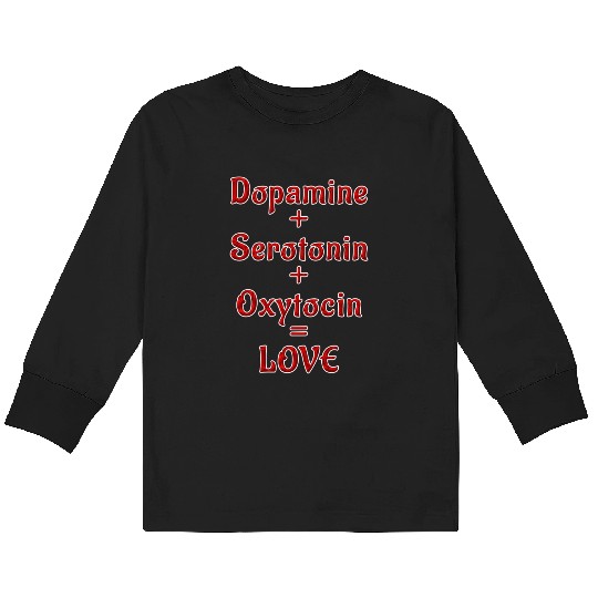 Chemistry Of Love Kids Long Sleeve T Shirts