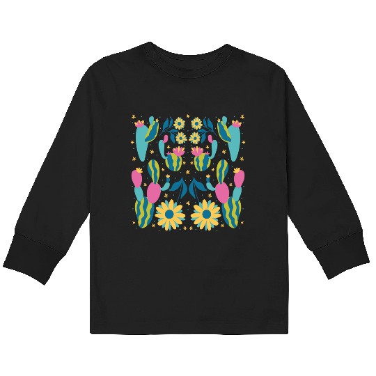 design, art, cartoon, graphic, decoration, drawing Kids Long Sleeve T Shirts