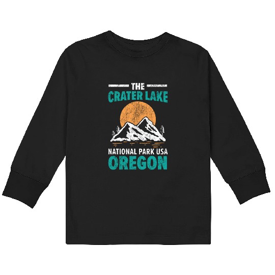 The Crater Lake National Park USA Oregon America Kids Long Sleeve T Shirts