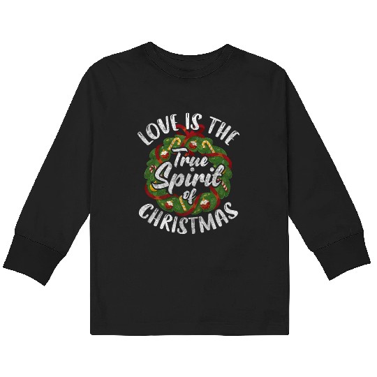 Christmas Family Celebration Santa Claus Snow Kids Long Sleeve T Shirts