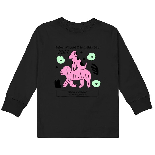 International Friendship Day 2022 Kids Long Sleeve T Shirts