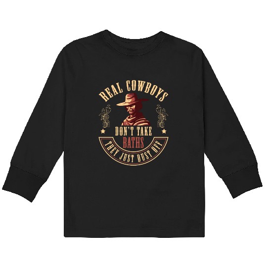 Horse Usa Sheriff Star Dressage Kids Long Sleeve T Shirts