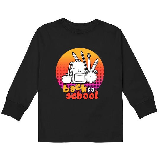 Back to School Kids Long Sleeve T Shirts