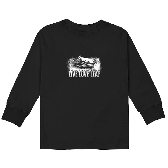 Live Love Leap - agility sport Kids Long Sleeve T Shirts