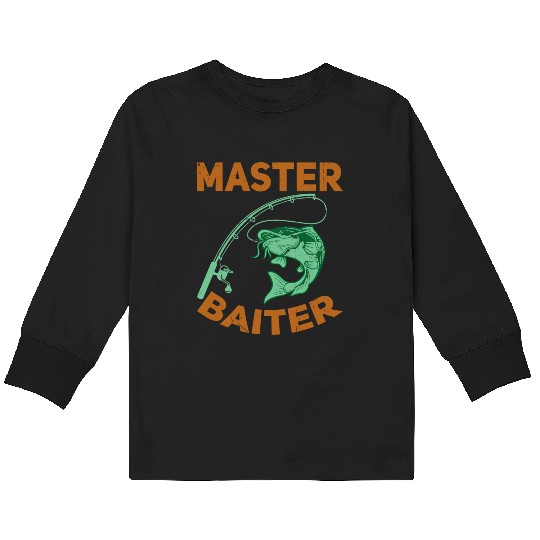 Master Baiter - Wels Catfish Hunter Kids Long Sleeve T Shirts