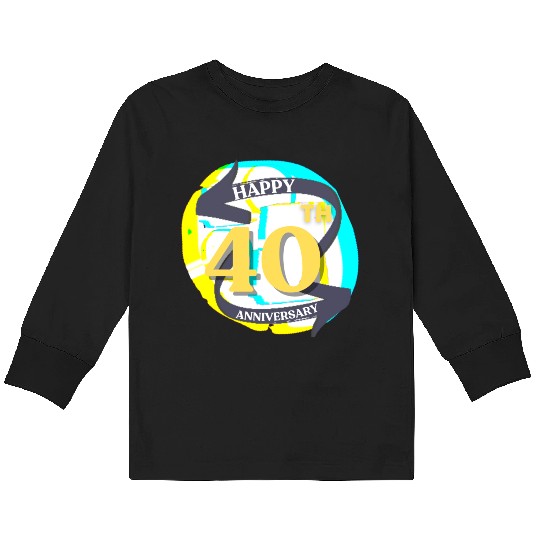 ANNIVERSARY 40 Kids Long Sleeve T Shirts
