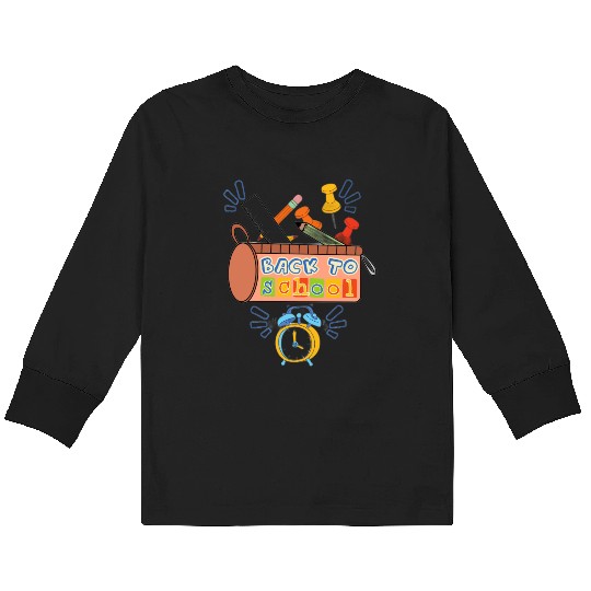Back to school funny teaching Kids Long Sleeve T Shirts