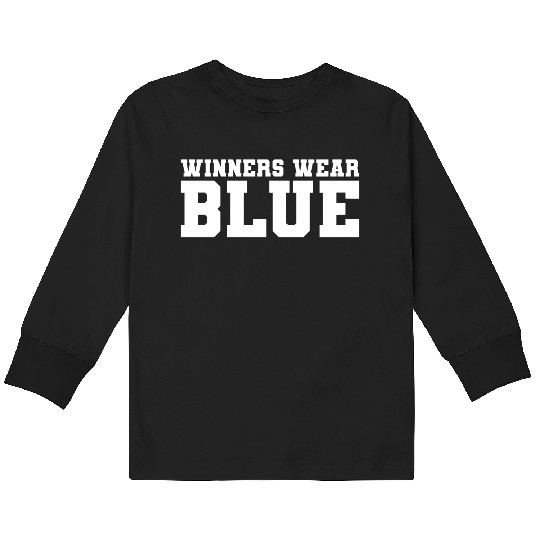 High School Musical EJ Winners Wear Blue Tank Kids Long Sleeve T Shirts