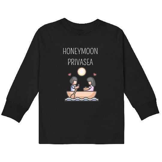 Honeymoon Privasea Cruise Vacation Cruising Kids Long Sleeve T Shirts