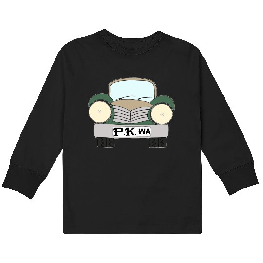 Old Car Khaki Afrikaans PK wa Kids Long Sleeve T Shirts