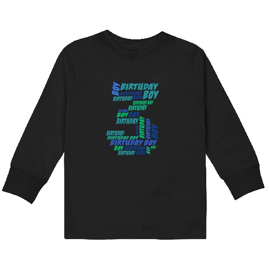 Birthday Boy 3rd Birthday | Boys Birthday Kids Long Sleeve T Shirts |