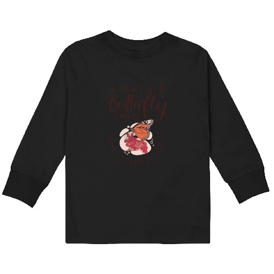 Celestial Art Butterfly Talking Mystical Insect Kids Long Sleeve T Shirts