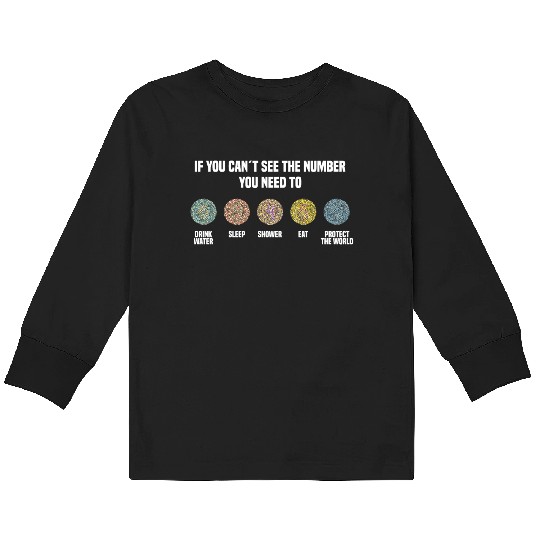 Ishihara Numbers - Protect The World Kids Long Sleeve T Shirts