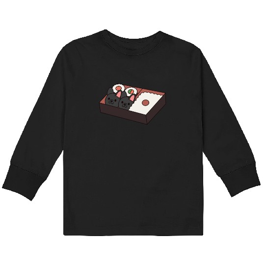 Sushi Bento Box French Bulldog Kids Long Sleeve T Shirts