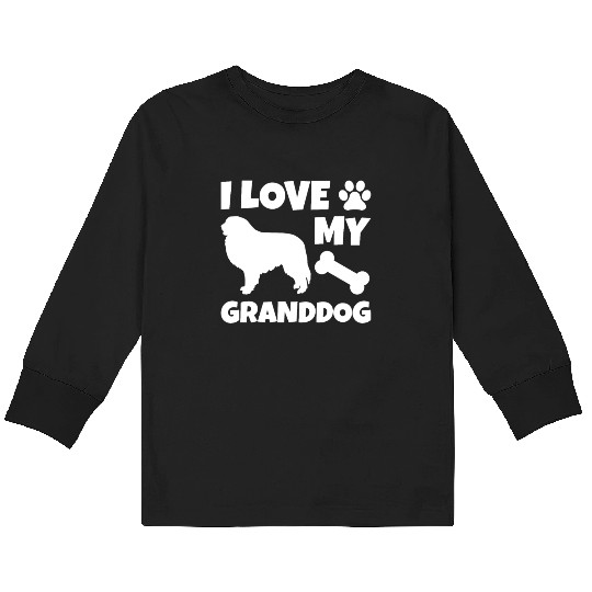 I Love My Granddog Great Pyrenees Kids Long Sleeve T Shirts