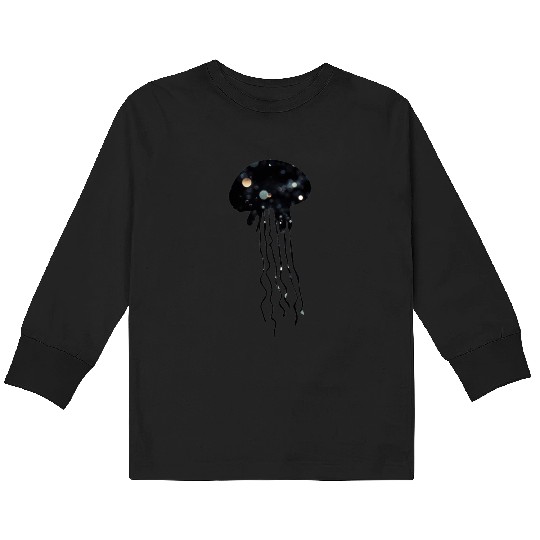 Jellyfish Galaxy Kids Long Sleeve T Shirts