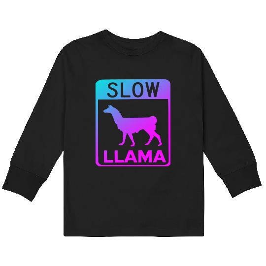 Phish Slow Llama Kids Long Sleeve T Shirts