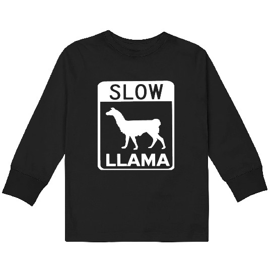 Phish Slow Llama Kids Long Sleeve T Shirts