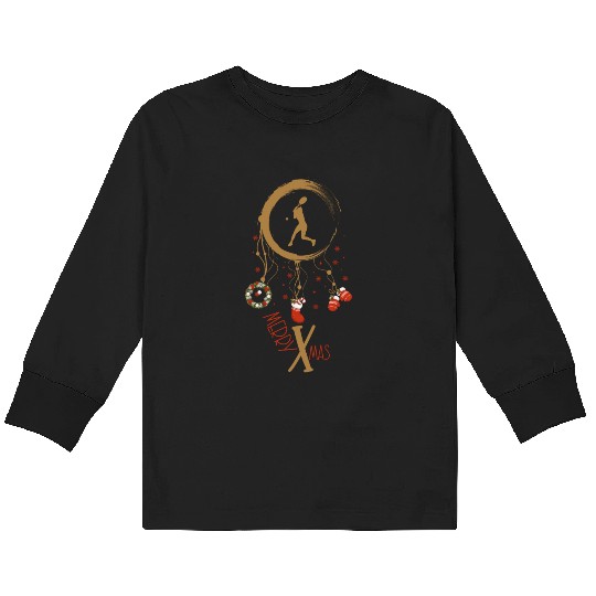 Winter dreamcatcher Christmas Tennis Kids Long Sleeve T Shirts