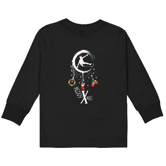 Winter dreamcatcher Christmas Slackliner Kids Long Sleeve T Shirts