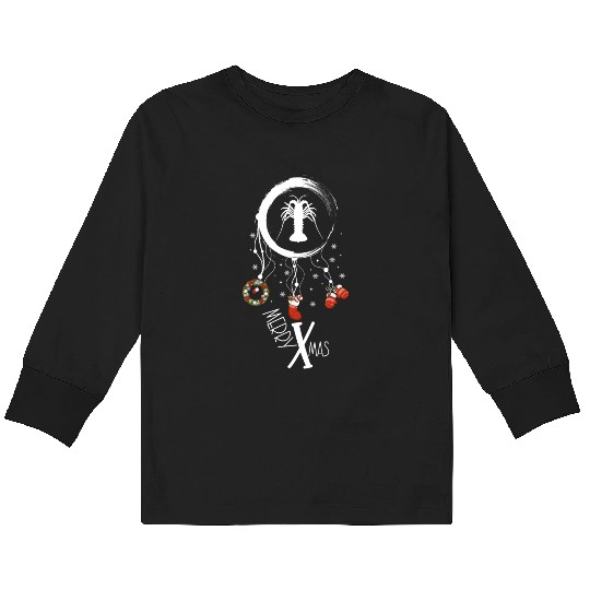 Winter dreamcatcher Christmas Crayfish Kids Long Sleeve T Shirts