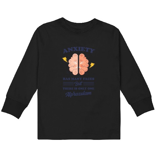 ANXIETY HAS MANY Kids Long Sleeve T Shirts