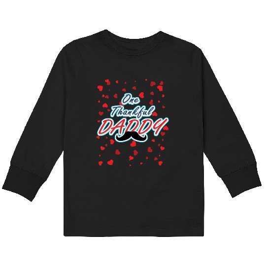 one thankfull dady Kids Long Sleeve T Shirts