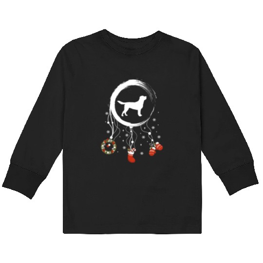 dog dreamcatcher Christmas Labrador Kids Long Sleeve T Shirts