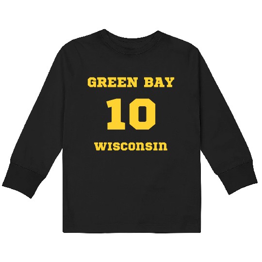 GREEN BAY WISCONSIN vintage distressed football Kids Long Sleeve T Shirts