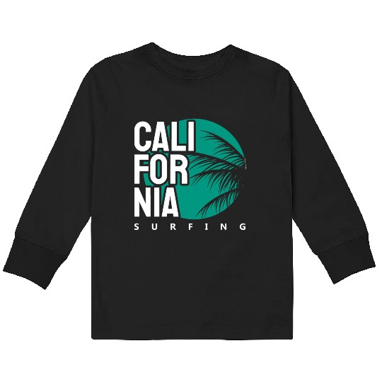 California surfing Kids Long Sleeve T Shirts