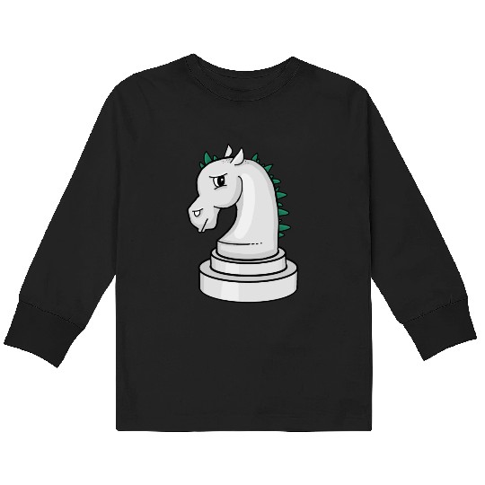 Annoyed Punk Chess Horse Kids Long Sleeve T Shirts
