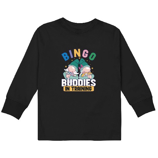 Bingo Card Game Grandma Bingo Player Bingo Cards Kids Long Sleeve T Shirts