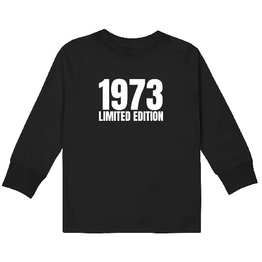 50 Years Vintage 1973 Retro 50th Birthday Kids Long Sleeve T Shirts