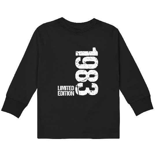 40 Years Vintage 1983 Retro 40th Birthday Kids Long Sleeve T Shirts