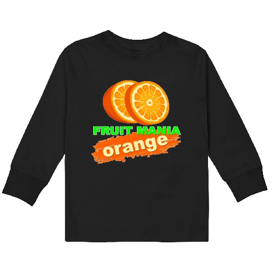 FRUIT MANIA ORANGE Kids Long Sleeve T Shirts