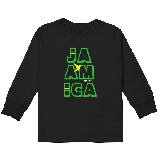 Jamaica Established 1962 Doctor Bird Unisex Kids Long Sleeve T Shirts