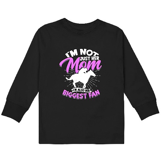 Horse Racing Equestrian Horseback Horse Racer Kids Long Sleeve T Shirts
