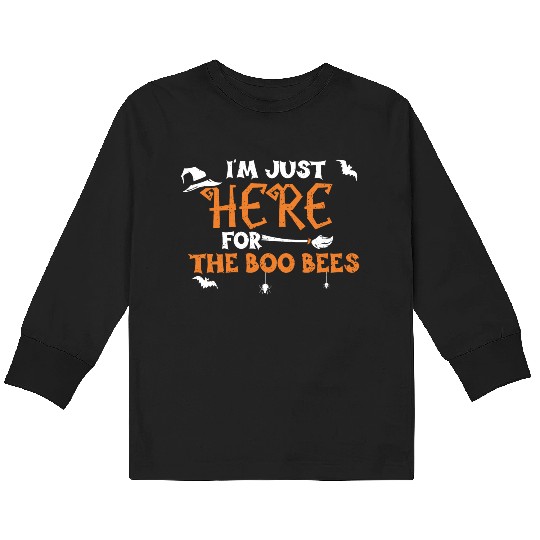 I'm Just Here For The Boo Bees Kids Long Sleeve T Shirts