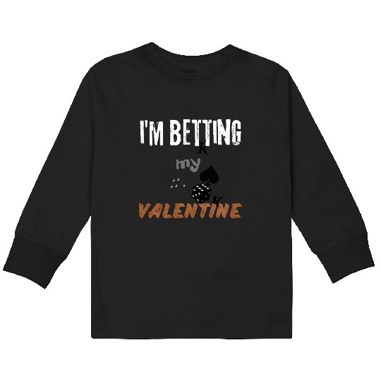 betting valentines Cool casino winner number Kids Long Sleeve T Shirts