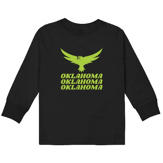 OKLAHOMA PRIDE Kids Long Sleeve T Shirts