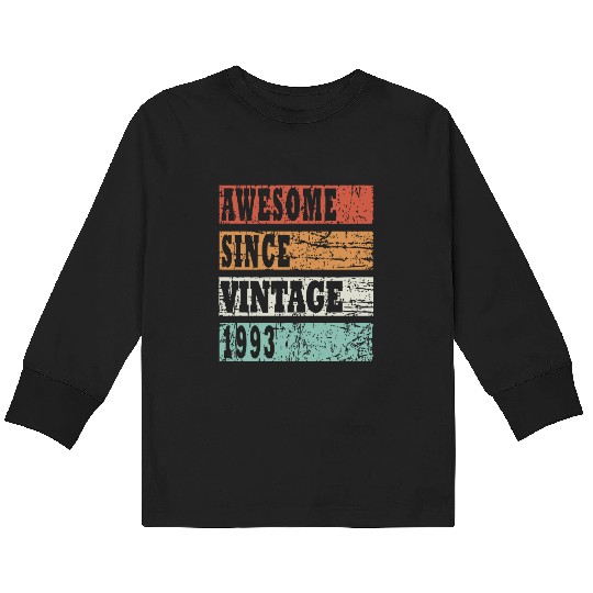 1993 bday gift idea Kids Long Sleeve T Shirts