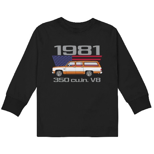 1981 Burnt Orange Kids Long Sleeve T Shirts