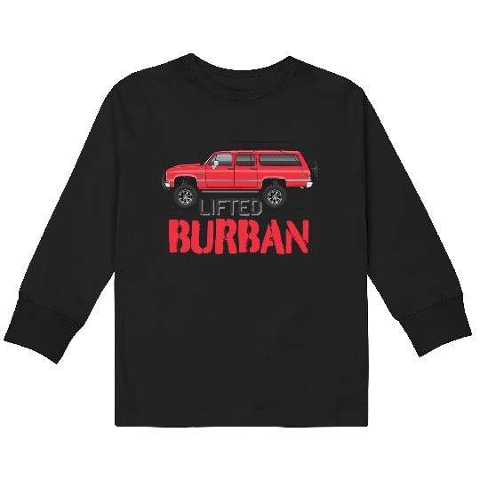 burban Cardinal Red Kids Long Sleeve T Shirts