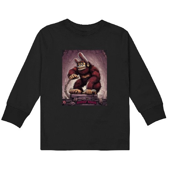 Ape Chains Kids Long Sleeve T Shirts