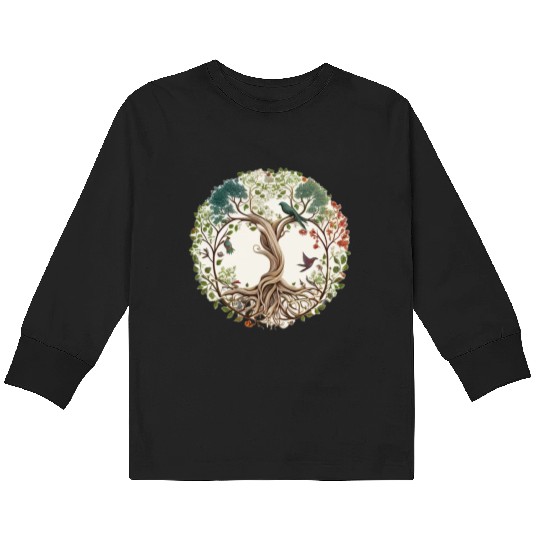 Tree of Life Kids Long Sleeve T Shirts