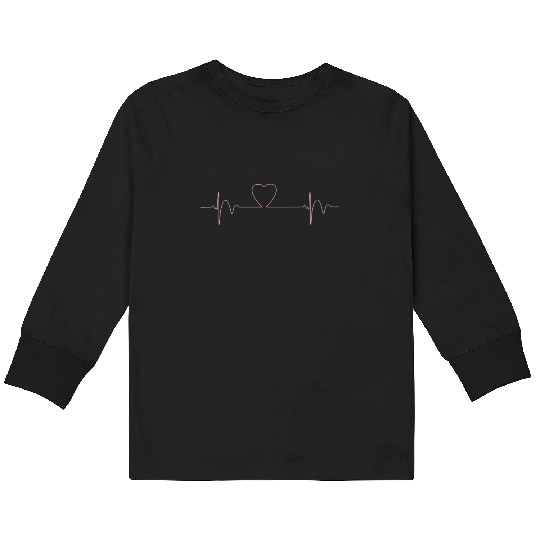 Heart Beat 1 Kids Long Sleeve T Shirts