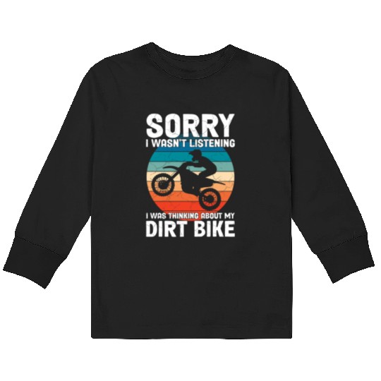 Dirt Biking Dirt Biker Kids Long Sleeve T Shirts