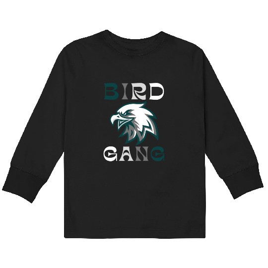 Eagle Bird Gang Funny Philadelphia Kids Long Sleeve T Shirts