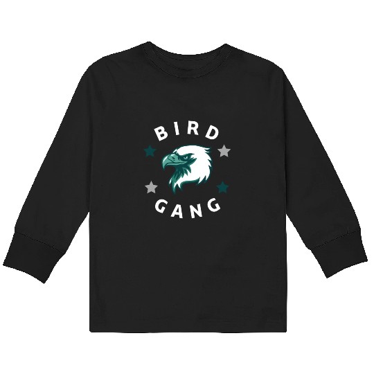 Eagle Bird Gang Funny Philadelphia Kids Long Sleeve T Shirts