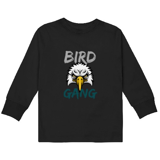 Eagle Bird Gang Funny Philadelphia Kids Long Sleeve T Shirts